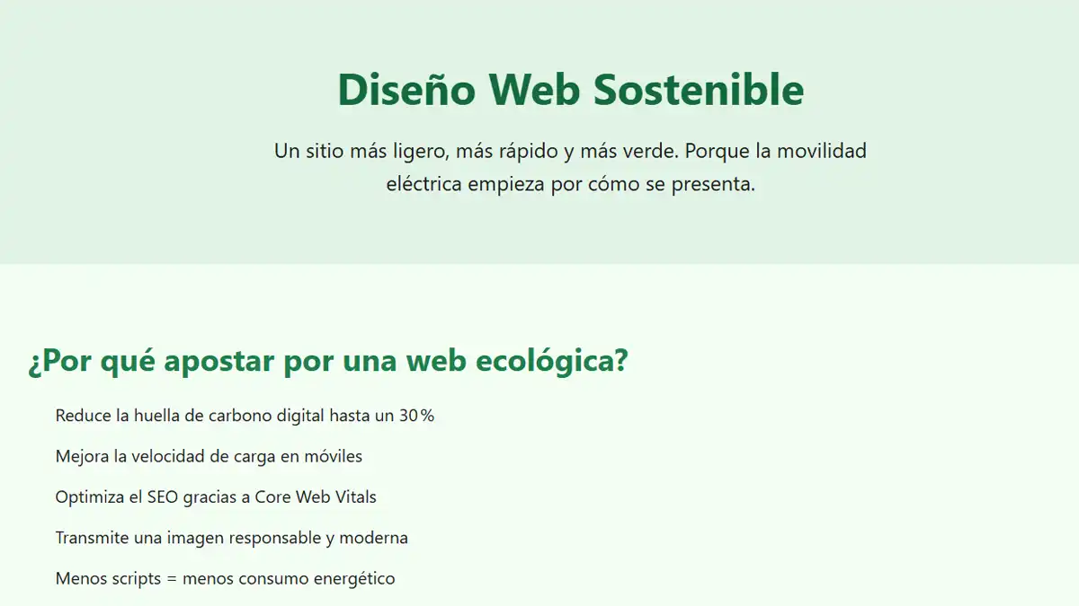 diseño web sostenible
